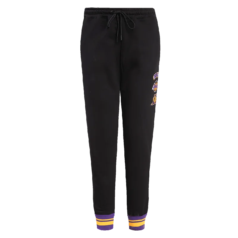 NBA LOS ANGELES LAKERS RETRO CLASSIC WOMEN'S SWEATPANT (BLACK/PURPLE/YELLOW)