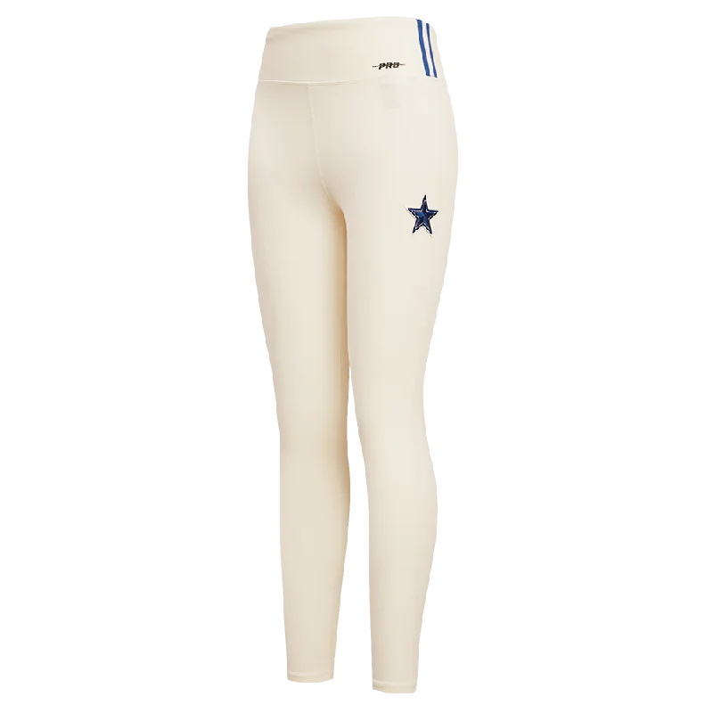 NFL DALLAS COWBOYS RETRO CLASSIC WOMEN'S JERSEY LEGGING (EGGSHELL)