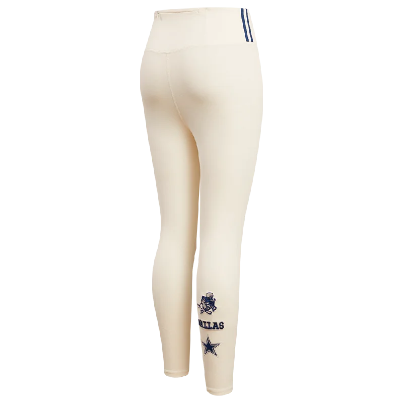 NFL DALLAS COWBOYS RETRO CLASSIC WOMEN'S JERSEY LEGGING (EGGSHELL)