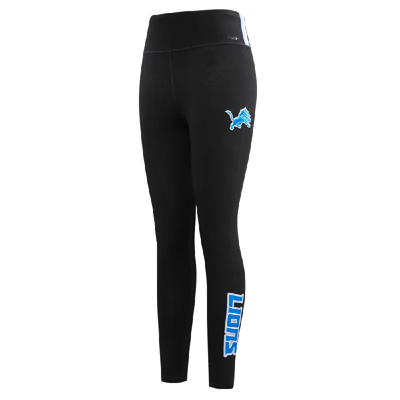 NFL DETROIT LIONS CLASSIC WOMEN'S JERSEY LEGGING (BLACK)