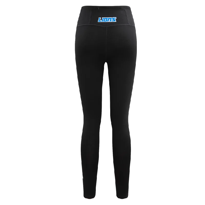 NFL DETROIT LIONS CLASSIC WOMEN'S JERSEY LEGGING (BLACK)