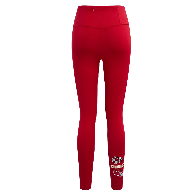 NFL KANSAS CITY CHIEFS RETRO CLASSIC WOMEN'S JERSEY LEGGING (RED)