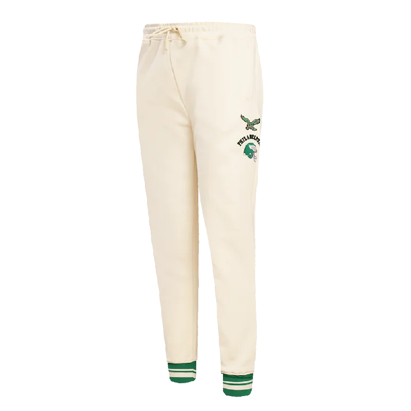 NFL PHILADELPHIA EAGLES RETRO CLASSIC WOMEN'S SWEATPANT (EGGSHELL/KELLY GREEN)