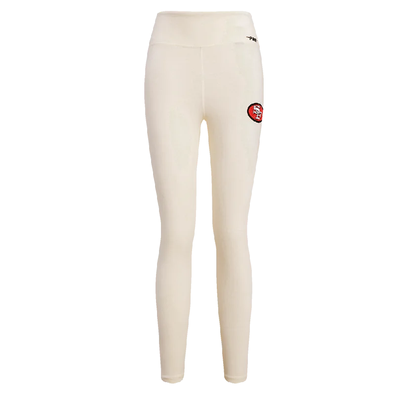 NFL SAN FRANCISCO 49ERS RETRO CLASSIC WOMEN'S JERSEY LEGGING (EGGSHELL)