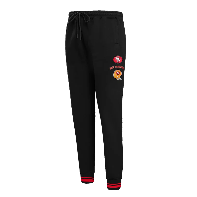 NFL SAN FRANCISCO 49ERS RETRO CLASSIC WOMEN'S SWEATPANT (BLACK/RED/BLACK)