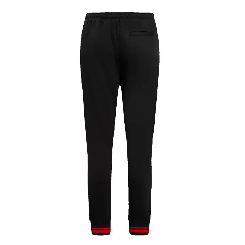 NFL SAN FRANCISCO 49ERS RETRO CLASSIC WOMEN'S SWEATPANT (BLACK/RED/BLACK)