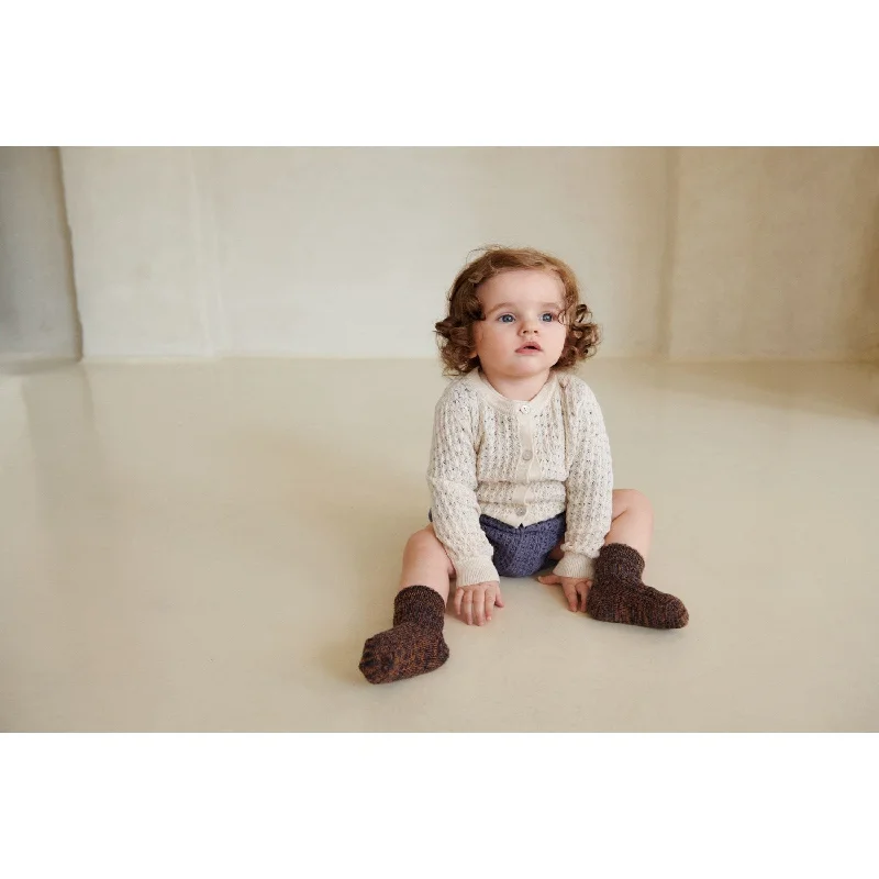 FUB Ecru Baby Pointelle Cardigan