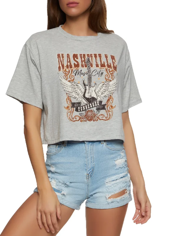 Nashville Boxy Crop Graphic Tee