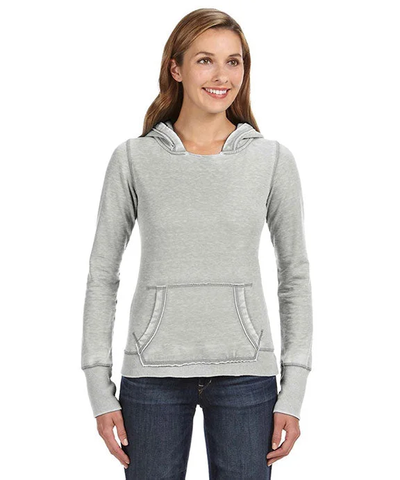 JA8912 - J America Ladies Zen Pullover Fleece Hooded Sweatshirt