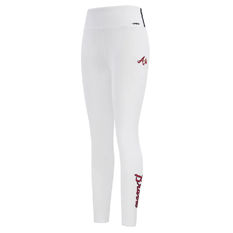 MLB ATLANTA BRAVES CLASSIC WOMEN'S JERSEY LEGGING (WHITE)