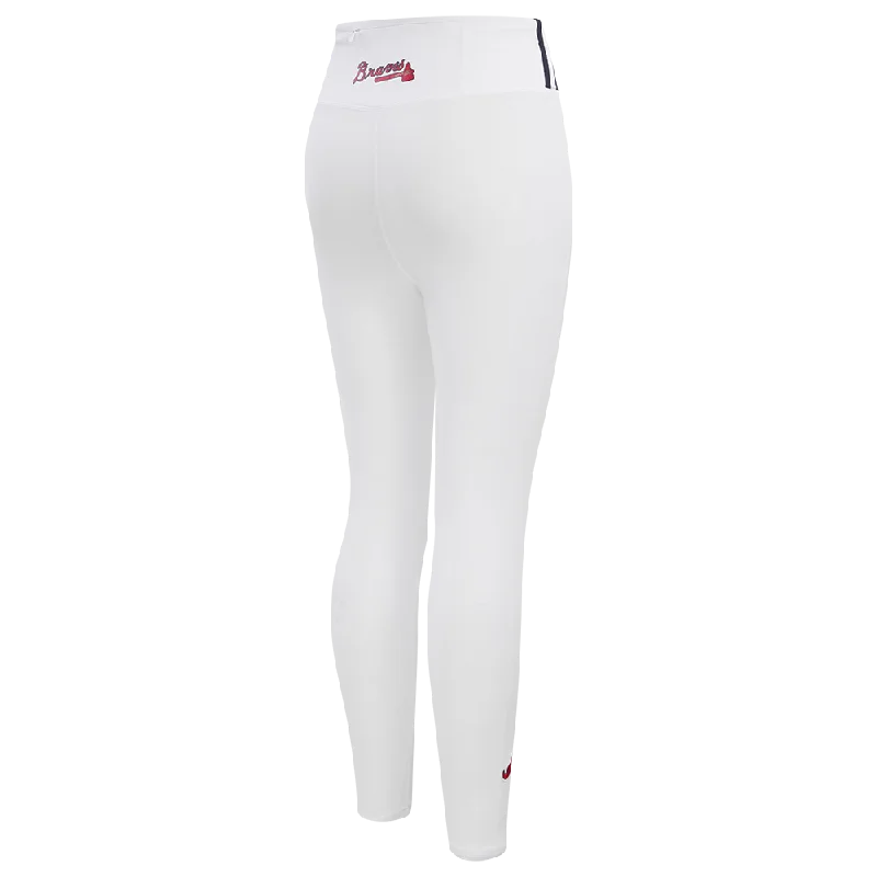 MLB ATLANTA BRAVES CLASSIC WOMEN'S JERSEY LEGGING (WHITE)