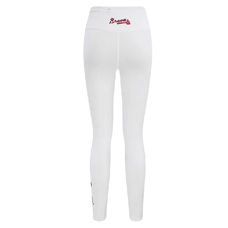 MLB ATLANTA BRAVES CLASSIC WOMEN'S JERSEY LEGGING (WHITE)