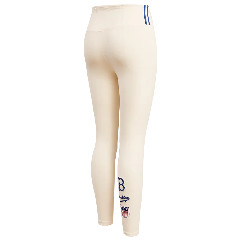 MLB BROOKLYN DODGERS RETRO CLASSIC WOMEN'S JERSEY LEGGING (EGGSHELL)