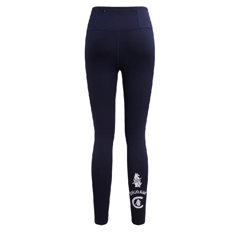 MLB CHICAGO CUBS RETRO CLASSIC WOMEN'S JERSEY LEGGIN (MIDNIGHT NAVY)