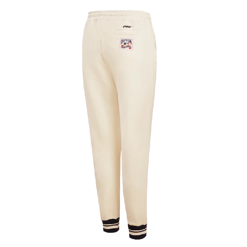 MLB DETROIT TIGERS RETRO CLASSIC WOMEN'S RIB SWEATPANT (EGGSHELL/MIDNIGHT NAVY)