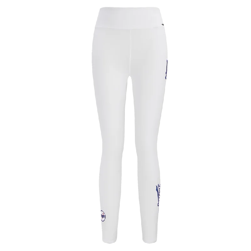 MLB LOS ANGELES DODGERS CLASSIC WOMEN'S JERSEY LEGGING (WHITE)