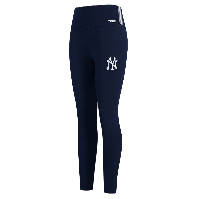 MLB NEW YORK YANKEES SCRIPT TAIL WOMEN'S HW JERSEY LEGGING (MIDNIGHT NAVY)