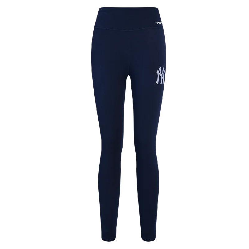 MLB NEW YORK YANKEES SCRIPT TAIL WOMEN'S HW JERSEY LEGGING (MIDNIGHT NAVY)