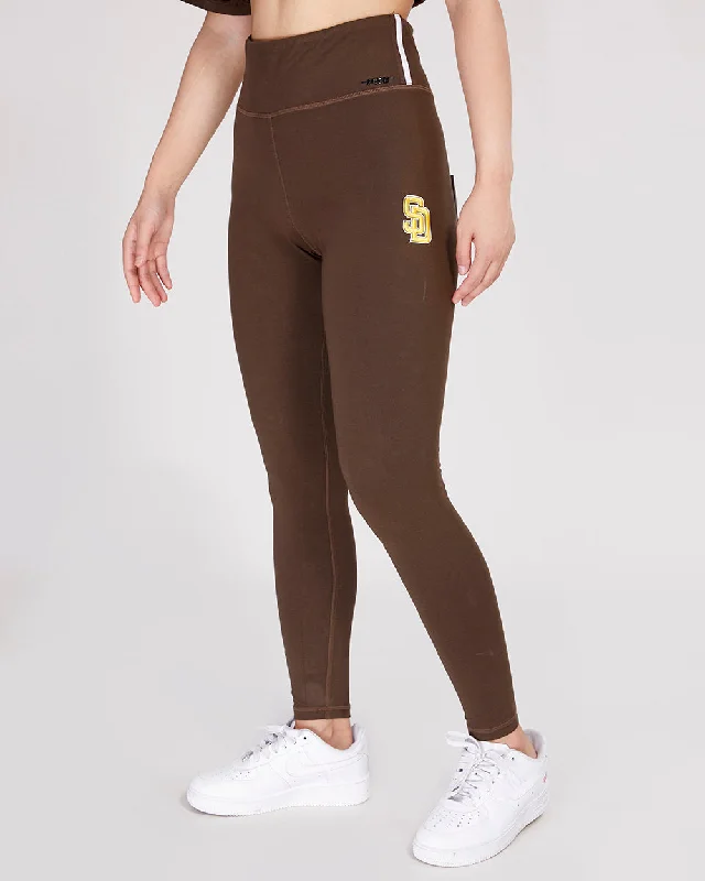 MLB SAN DIEGO PADRES MASHUP WOMEN'S JERSEY LEGGING (BROWN)