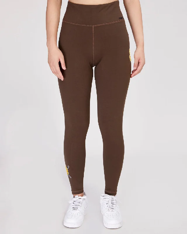 MLB SAN DIEGO PADRES MASHUP WOMEN'S JERSEY LEGGING (BROWN)