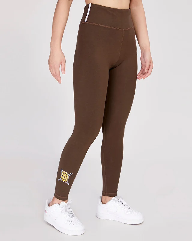 MLB SAN DIEGO PADRES MASHUP WOMEN'S JERSEY LEGGING (BROWN)