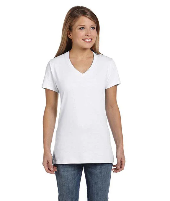 S04V - Hanes Ladies nano-T® V-Neck T-Shirt