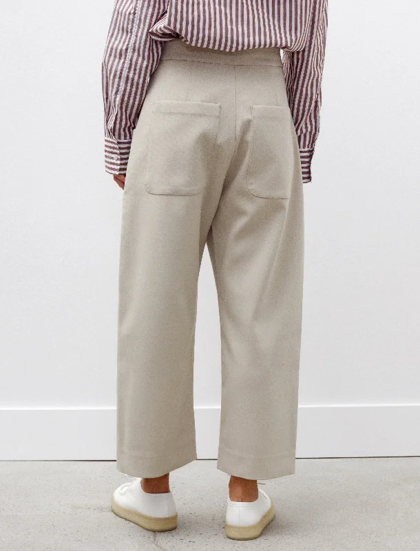 Taupo Rounded Leg Pants Light Bamboo