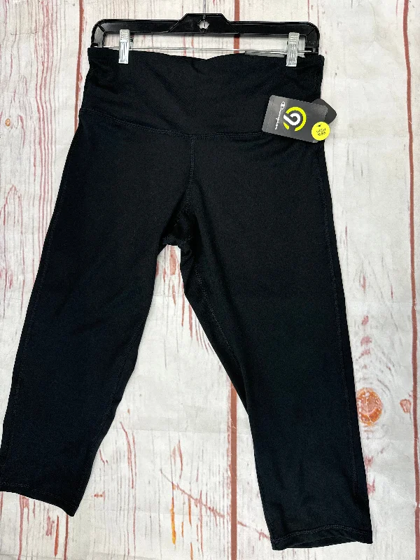 Athletic Leggings By Champion In Black, Size: L