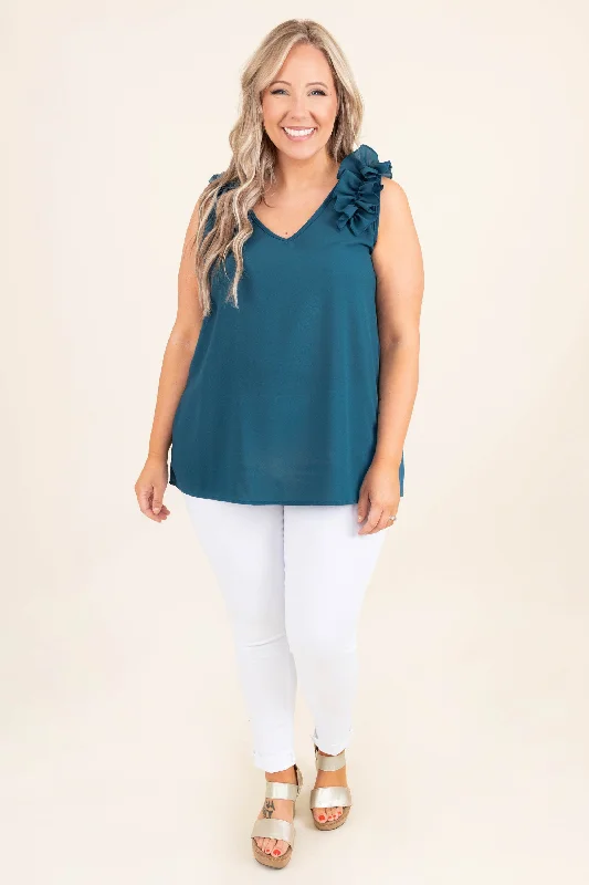 Borrowing You Top, Teal