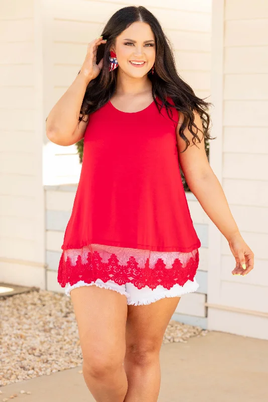 Nights In The Spotlight Top, Red