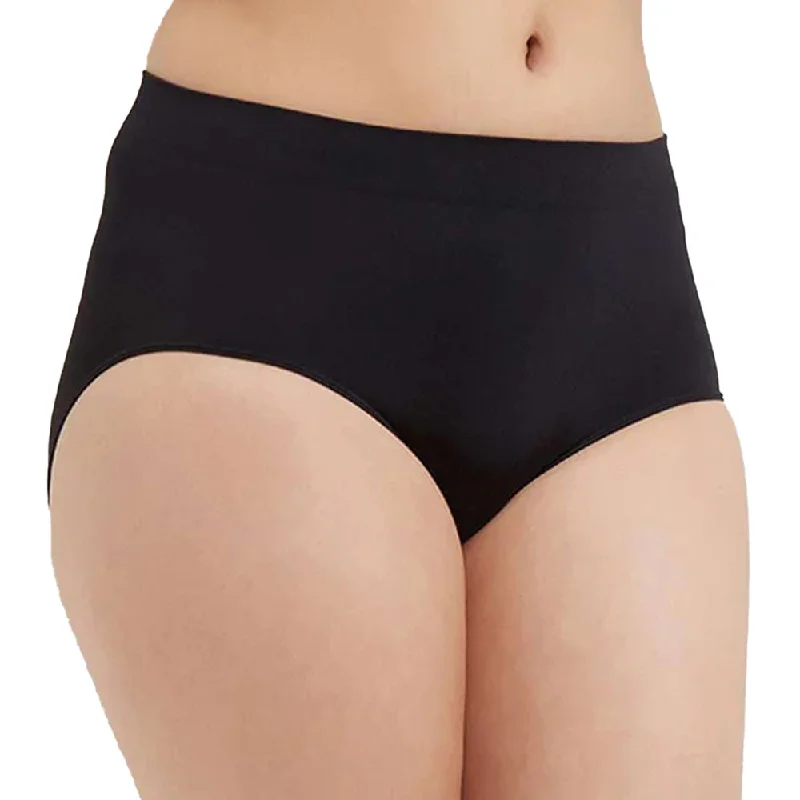 B-Smooth High Waist Full Coverage Everyday Wear Brief Panty - Black