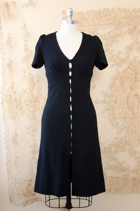 Black Peekaboo Dress XS