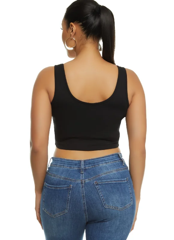 Snatched Cropped Tank Corset Top