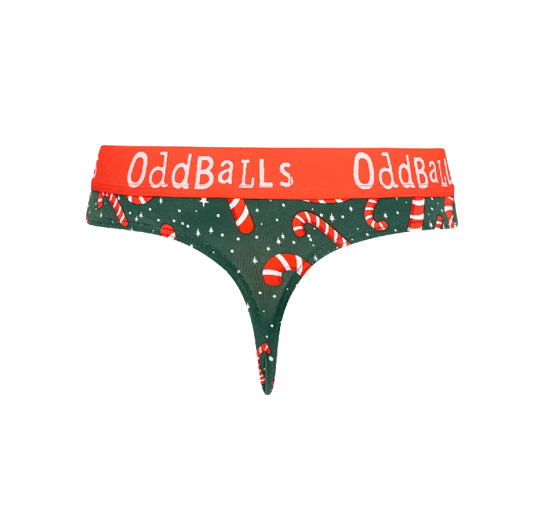 Candy Canes - Ladies Thong