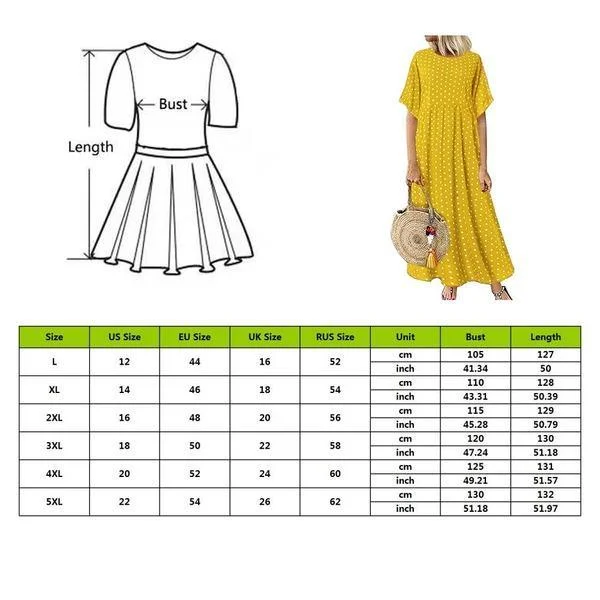 Dot Large Loose  Two-piece Cotton Linen Dress Summer New Plus Size Sundress Female Cloth