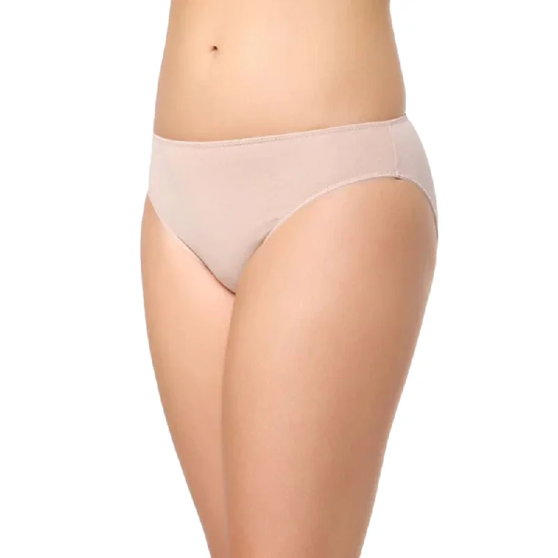 Essentials Low Waist Medium Coverage Everyday Wear Bikini Panty - Beige