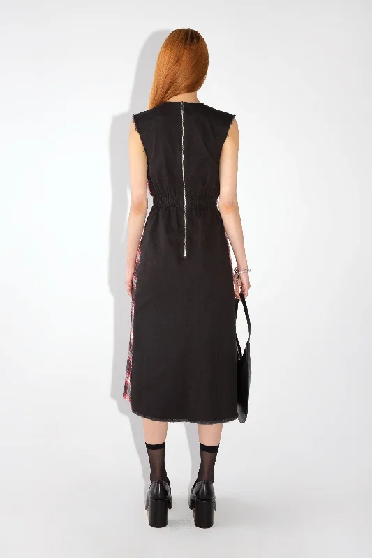 HYBRID MIDI DRESS