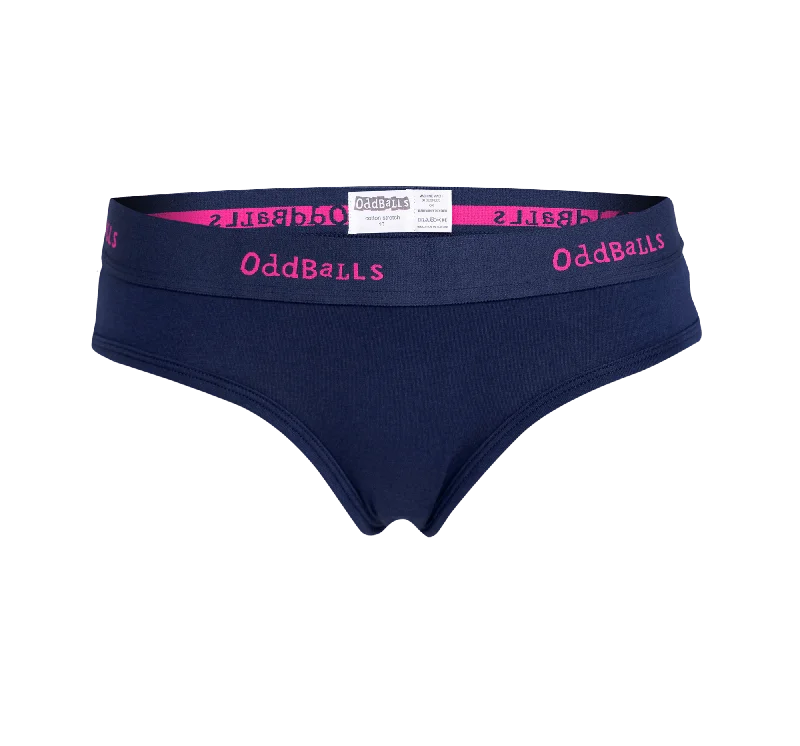 Navy & Magenta - Ladies Briefs