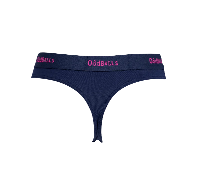 Navy & Magenta - Ladies Thong