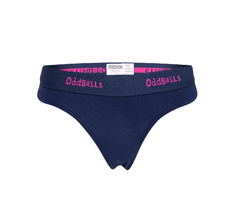 Navy & Magenta - Ladies Thong