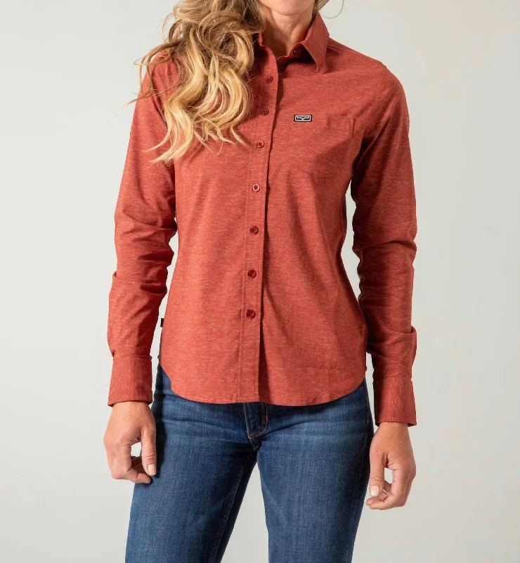 Linville Shirt In Dark Red