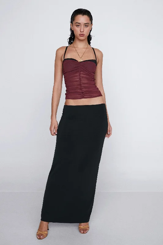 RENZO TUBE TOP - RUSSET