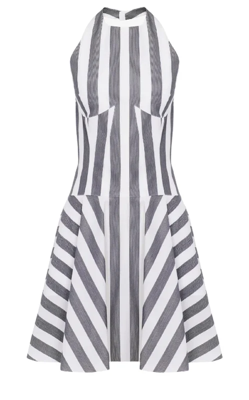 Short Striped Poplin Sun-Dress