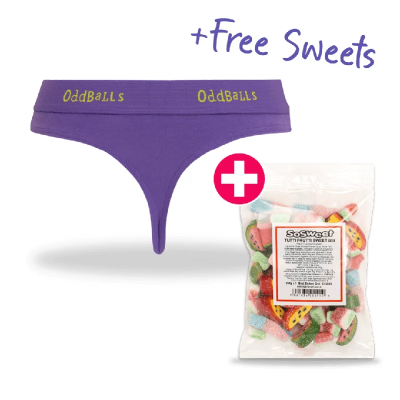 Sugar Plums - Ladies Thong & Sweets Bundle