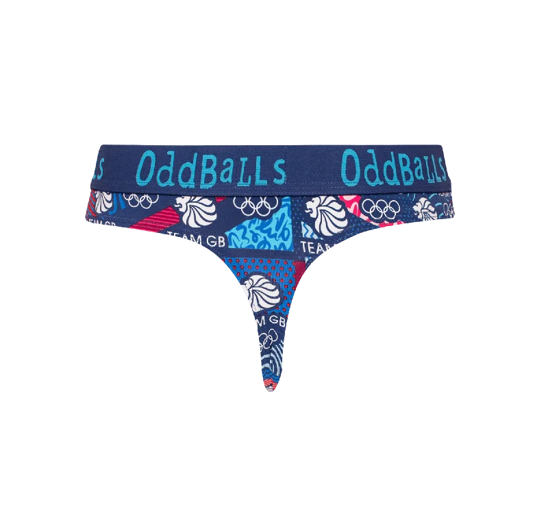 Team GB - Navy - Ladies Thong