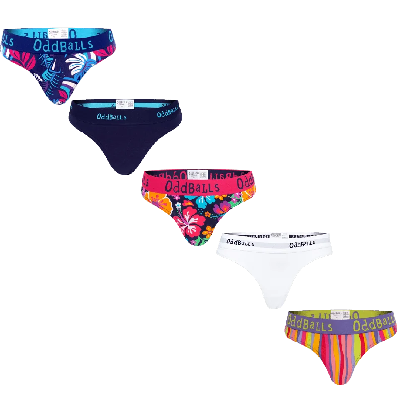 Vacation Bundle - Ladies Thong 5 Pack Bundle