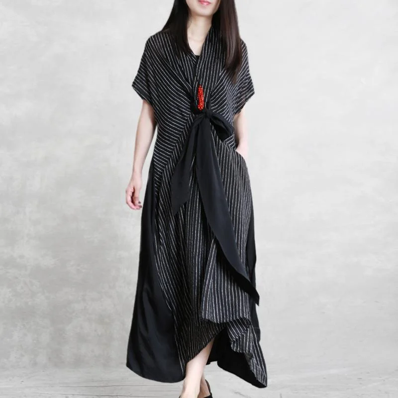 Vivid Multiple Ways Of Wearing Clothes For Women Fashion Ideas Black White Striped Asymmetric Art Dresses Summer